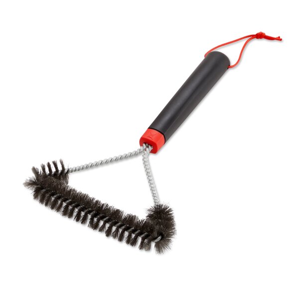 Dreiseitige Grillbürste - 30cm , mit Edelstahlborsten