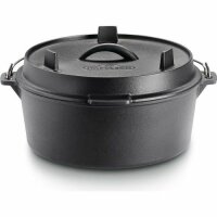 Gusseisen Dutch Oven mit Decke Ø 28cm 6 Liter